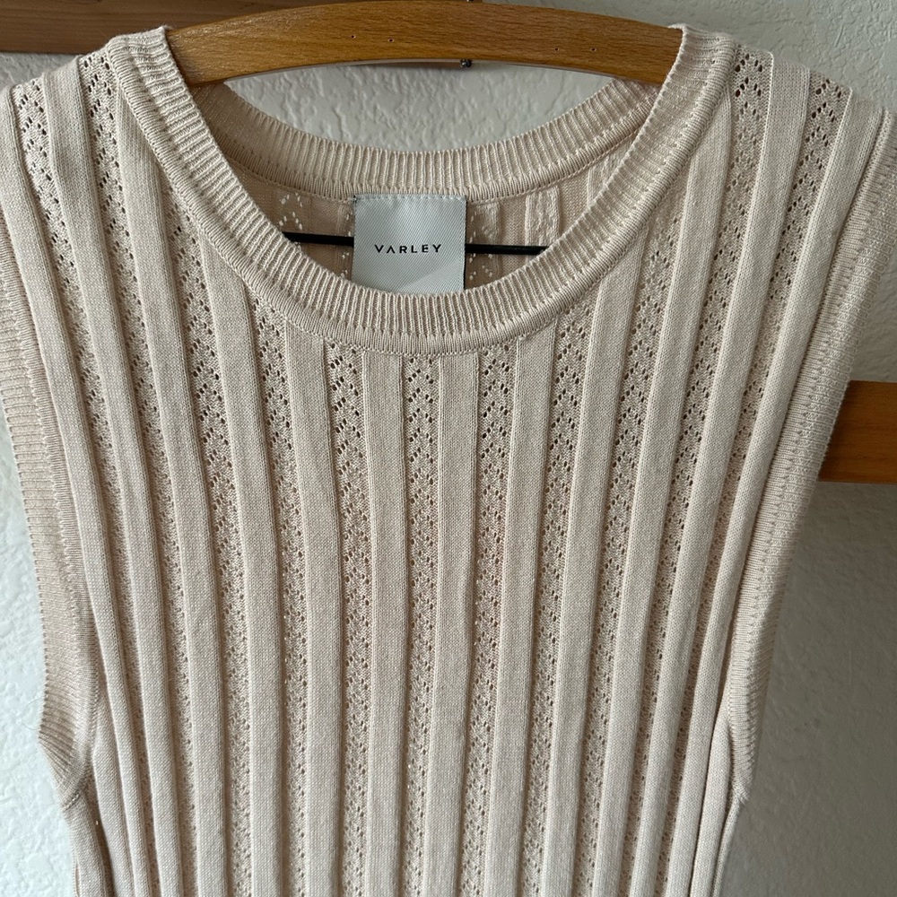 Varley Florian Maxi Dress Size Small in Cream - Picture 4 of 5
